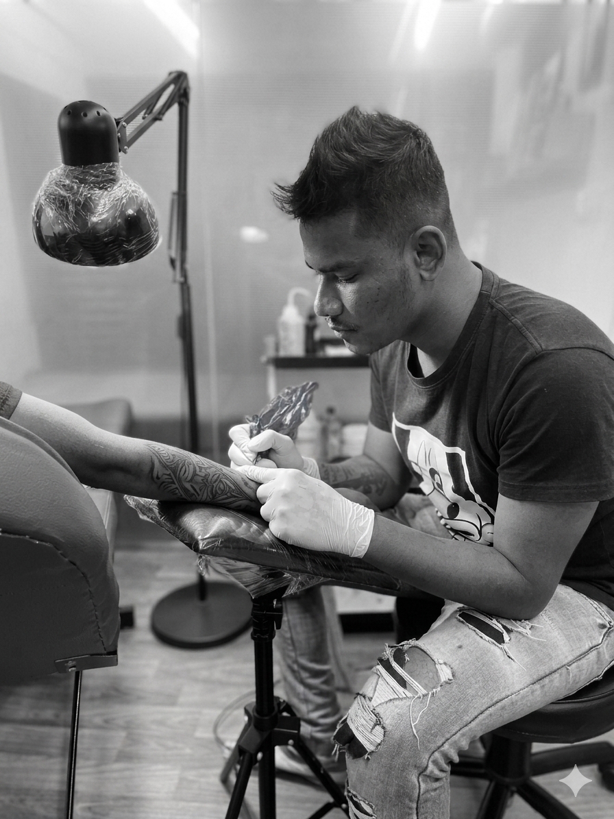 Kalpesh Tindoliya —  Senior Tattoo Artist
