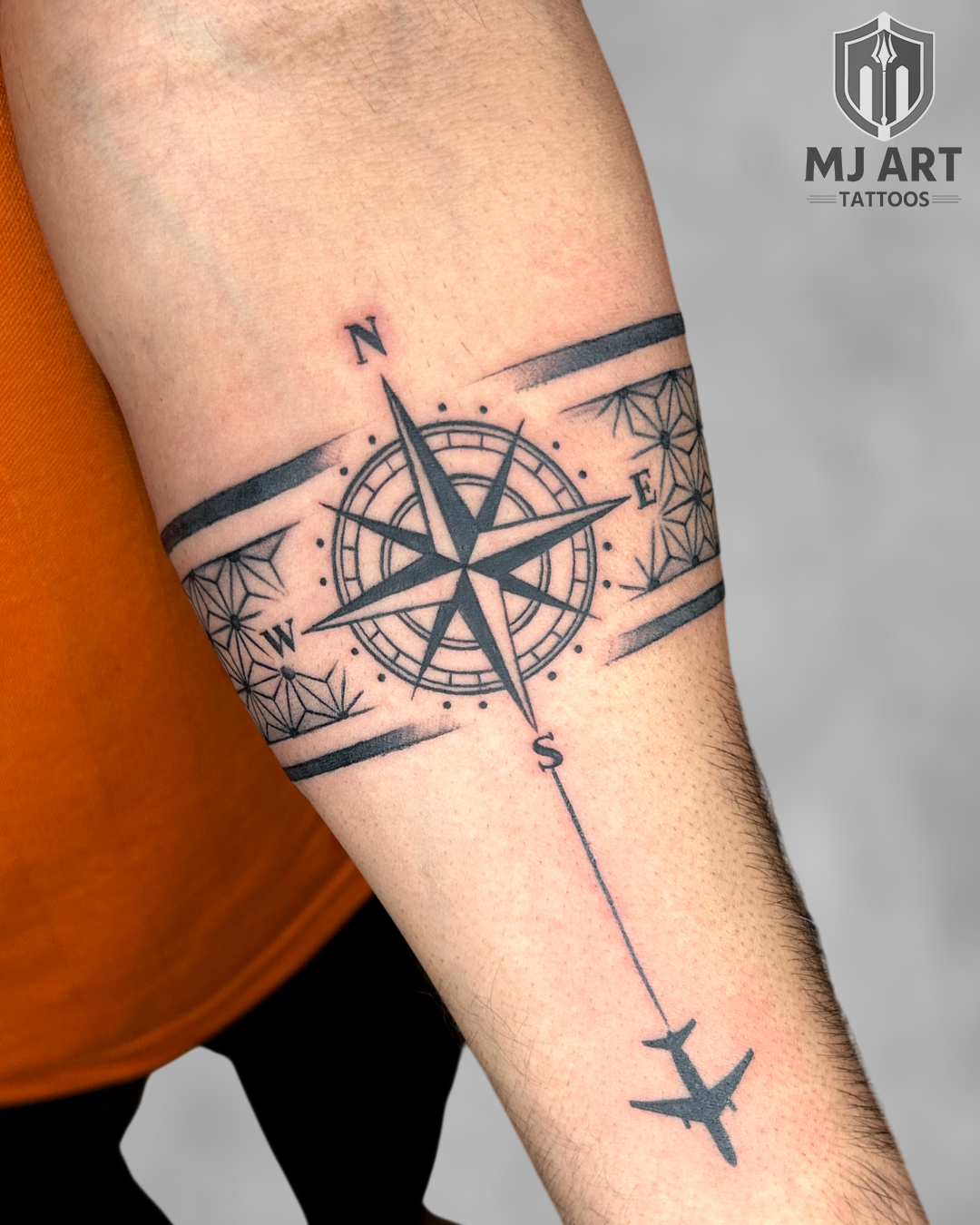 Compass Band Tattoo