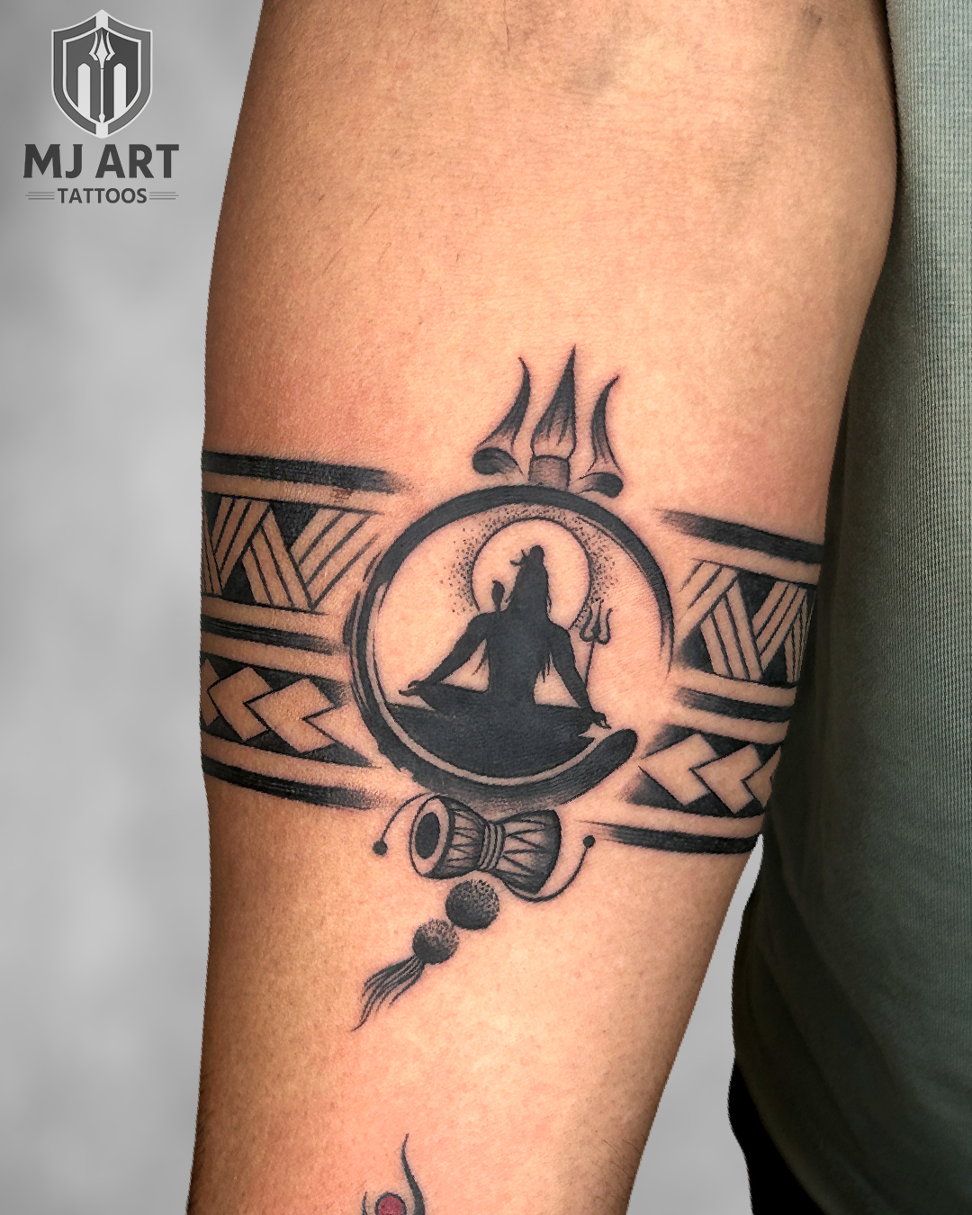 Shiva Meditation Band Tattoo