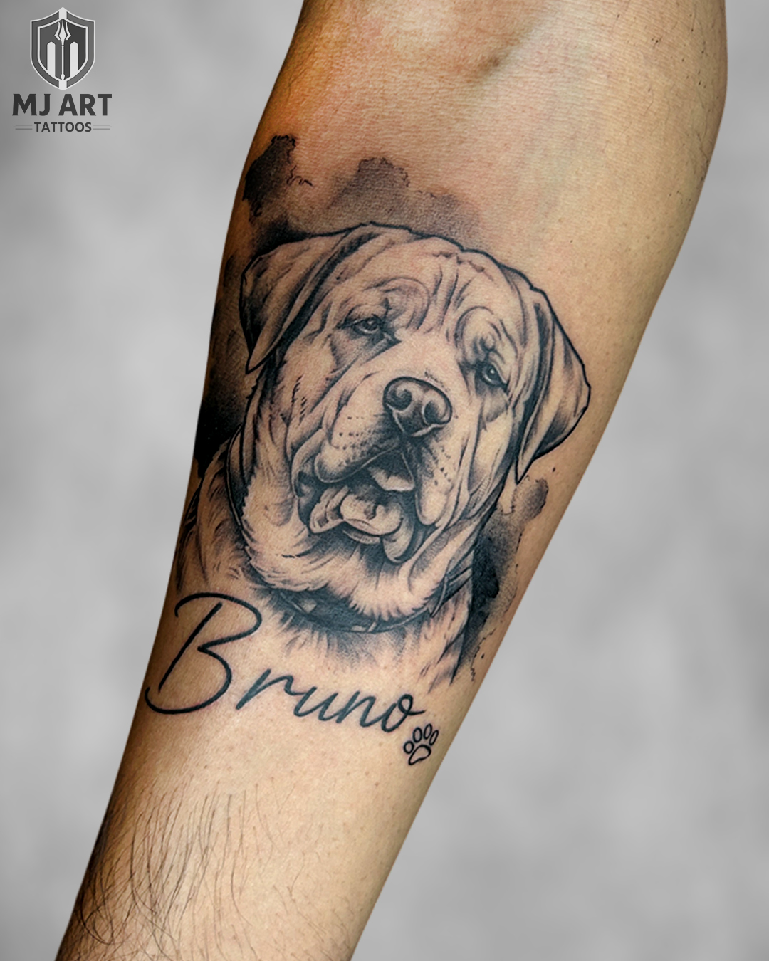 Bruno Tattoo- Forearm