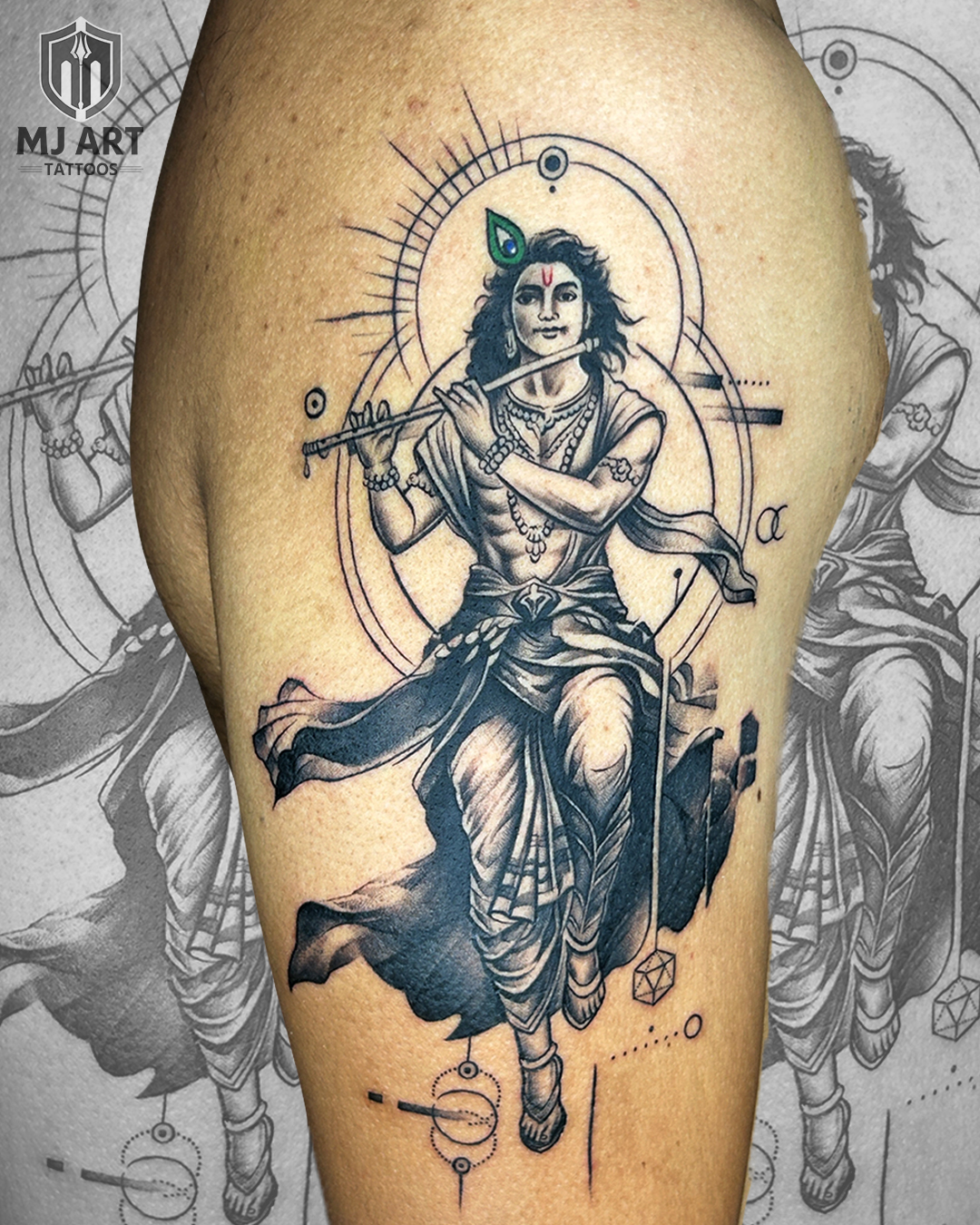 Lord Krishna Tattoo
