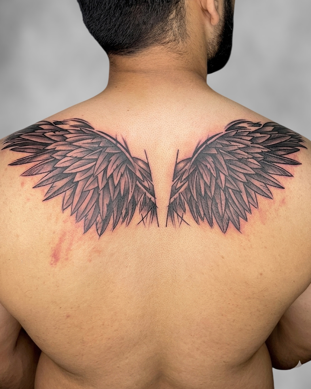Angel Wings Back Tattoo