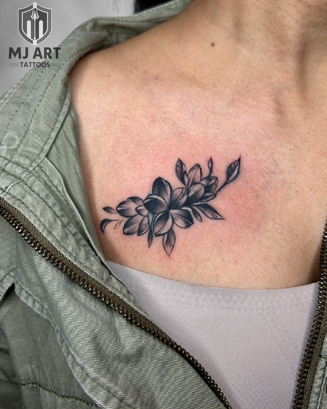 Floral Collarbone Cover Up