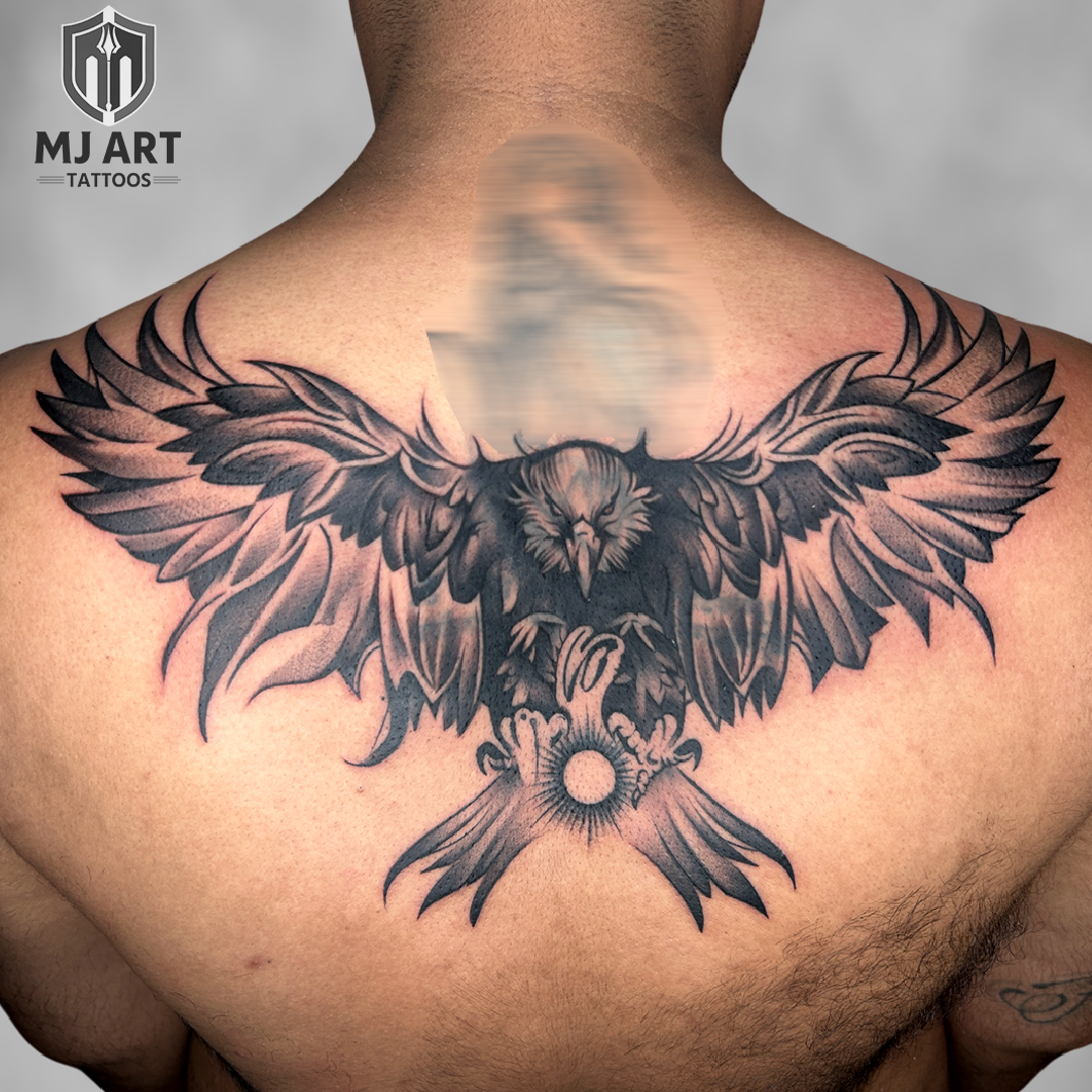 Eagle Back Piece Cover Up