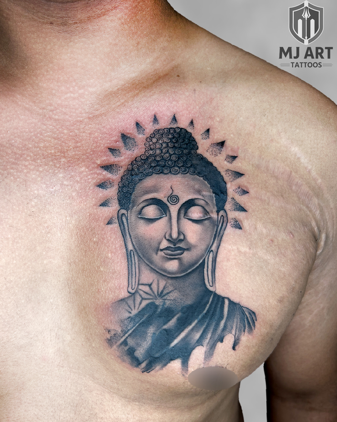 Buddha Chest Cover Up