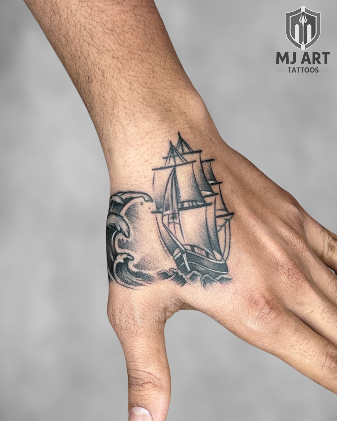 Sailing Ship Hand Cover Up