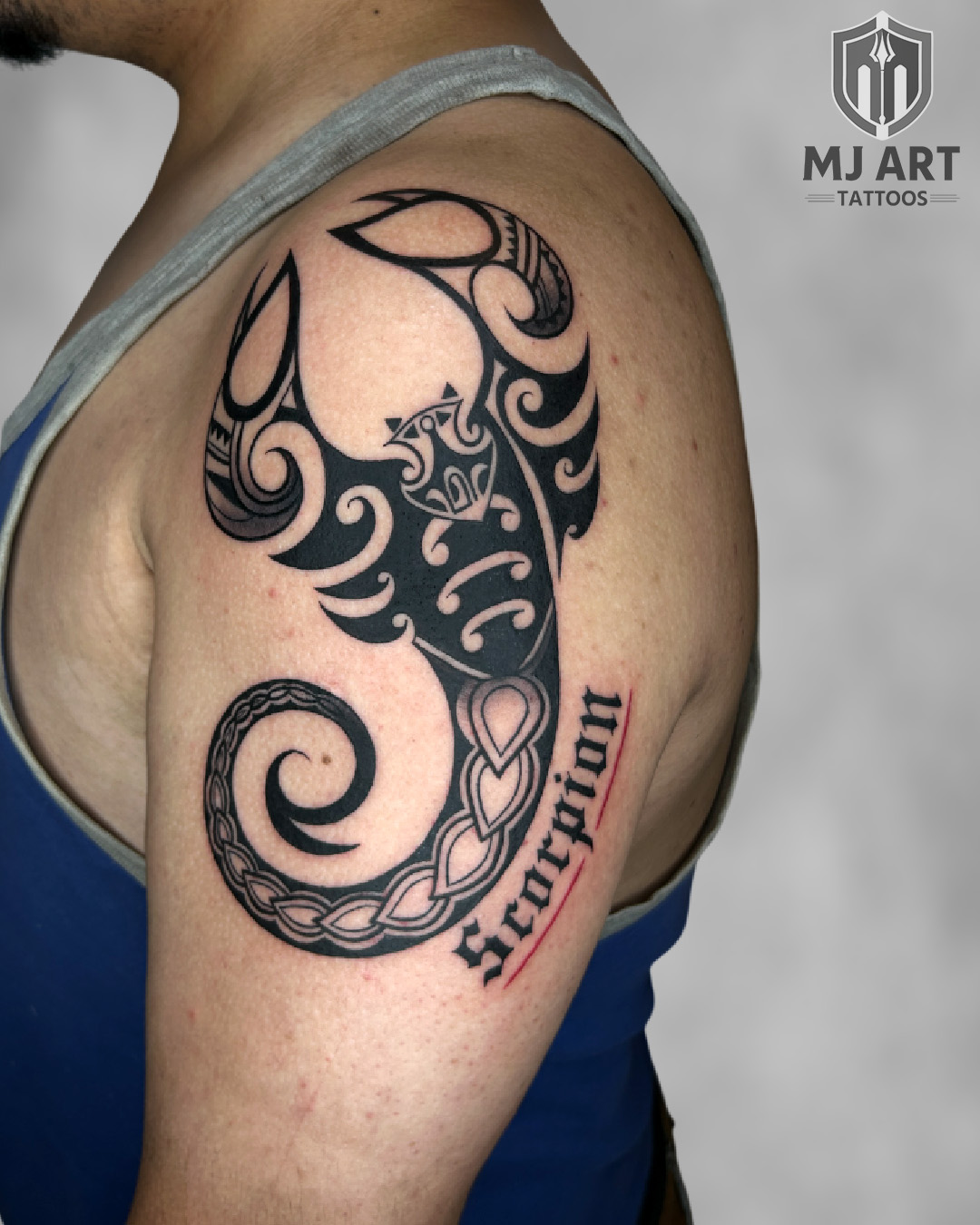 Polynesian Scorpion Tribal Arm