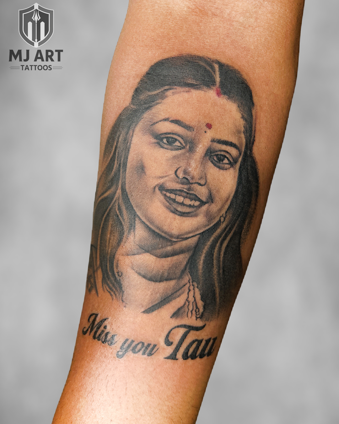Portrait Tattoo Miss You Tau