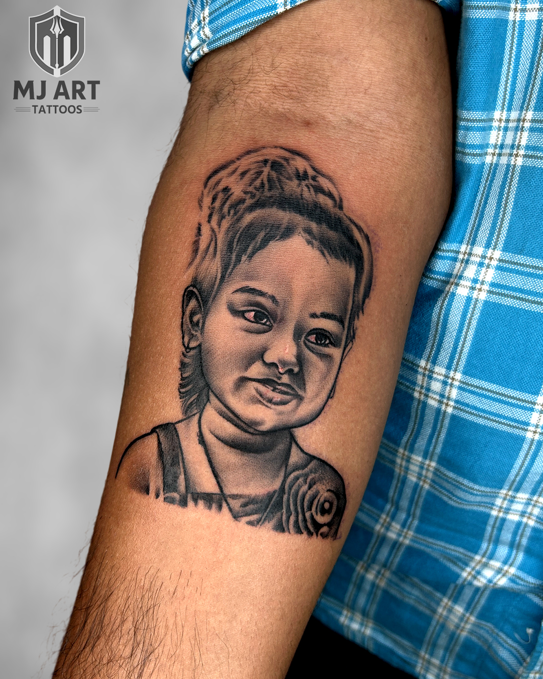 Child Portrait Tattoo