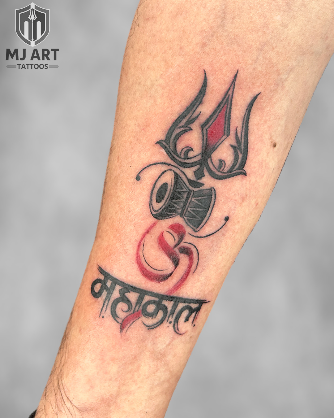 Couple Trishul Tattoo