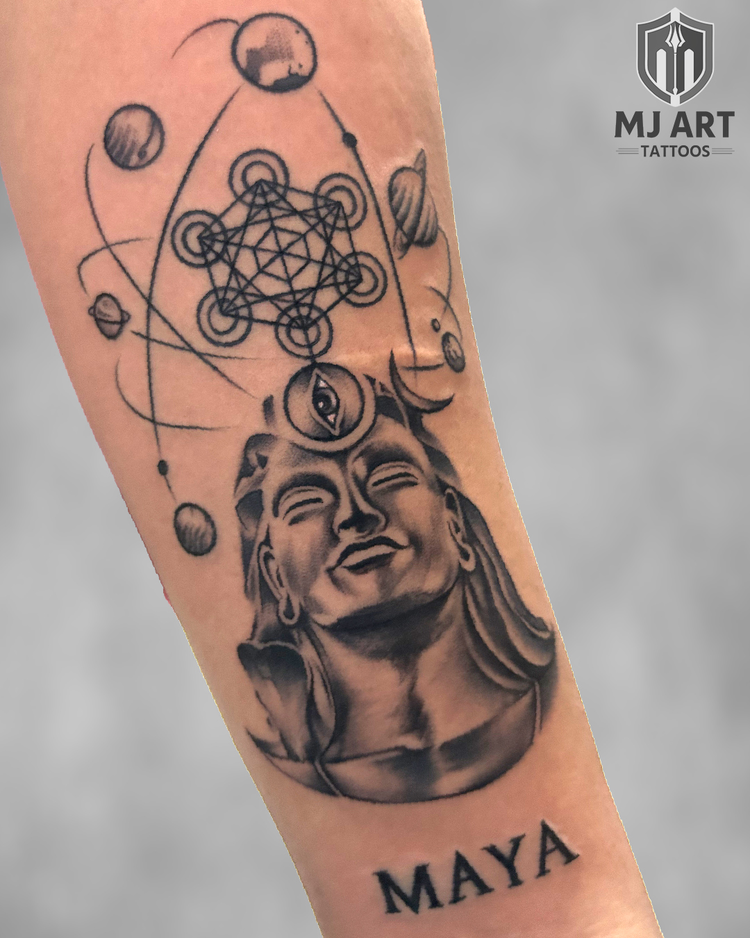 Adiyogi Shiva Metatron Cosmic Tattoo
